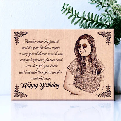 Personalized Wooden Engraved Photo Frame