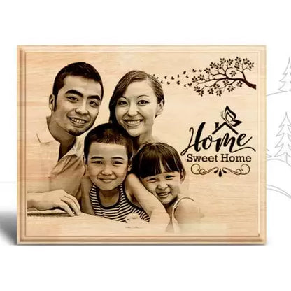 Personalized Wooden Engraved Photo Frame