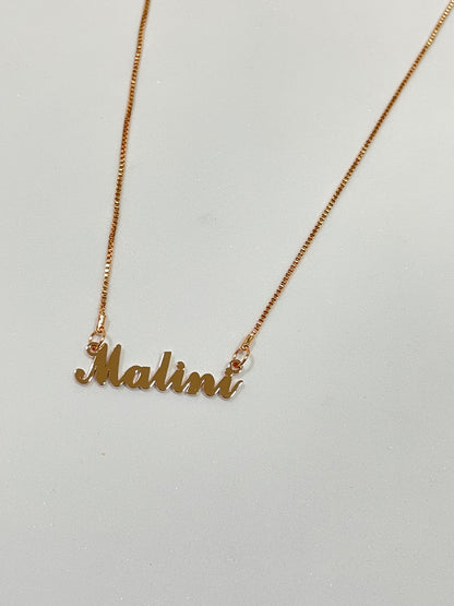 Vintage Style Name Necklace