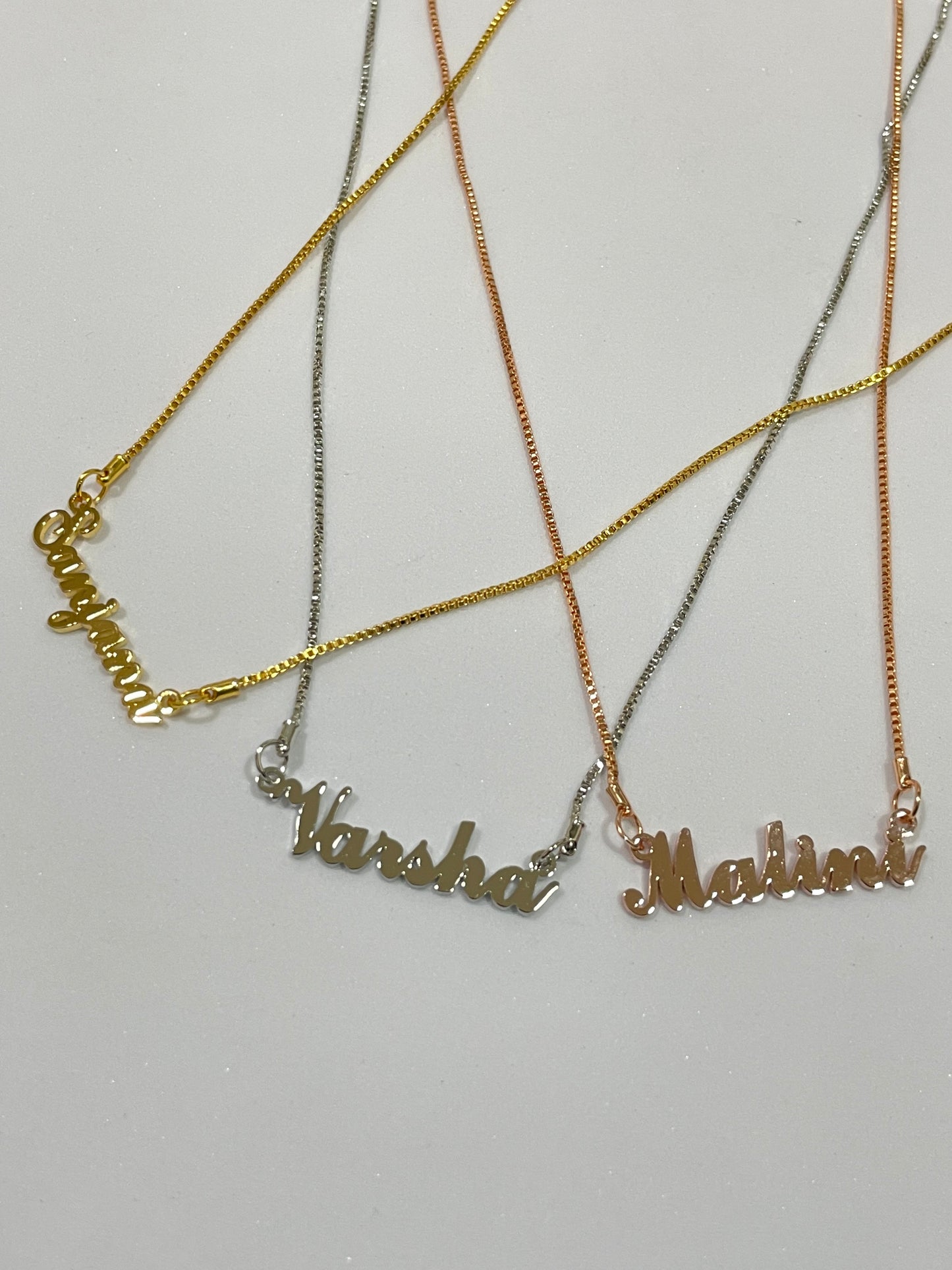 Vintage Style Name Necklace