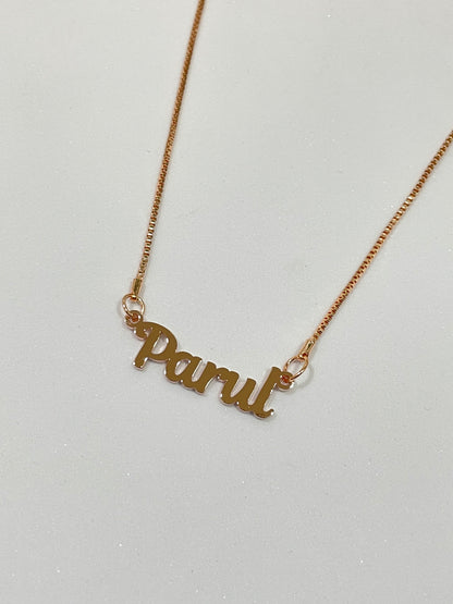 Simplistic Style Name Necklace