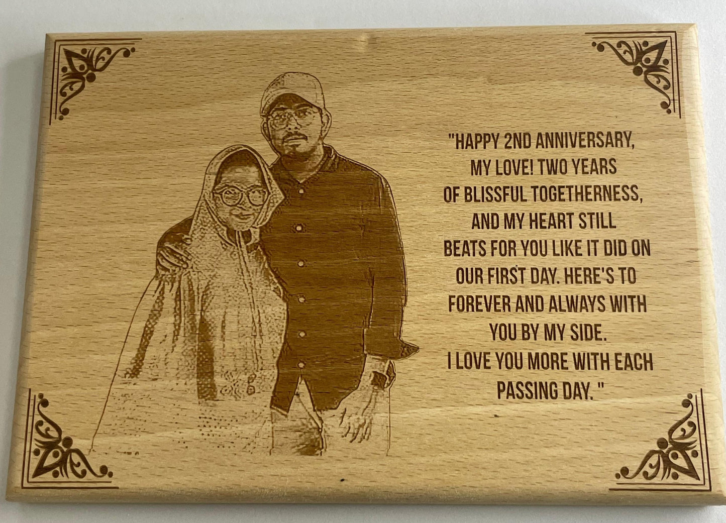 Personalized Wooden Engraved Photo Frame